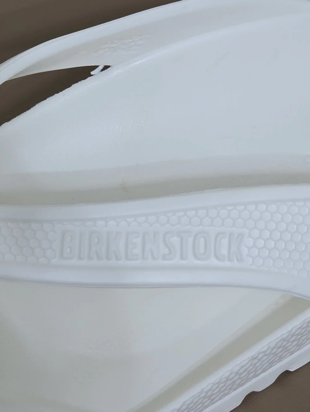 Birkenstock Honolulu Eva Flip Flops Women 38 EU/7 US Sandals Rubber White Beach - Picture 8 of 8